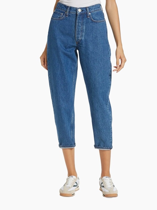 rag & bone Denim - rag & bone Cropped High-Rise Blue Denim Jeans